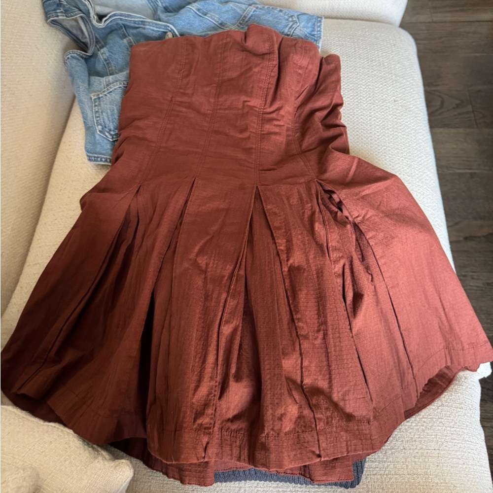 Free People Strapless Mini Dress
